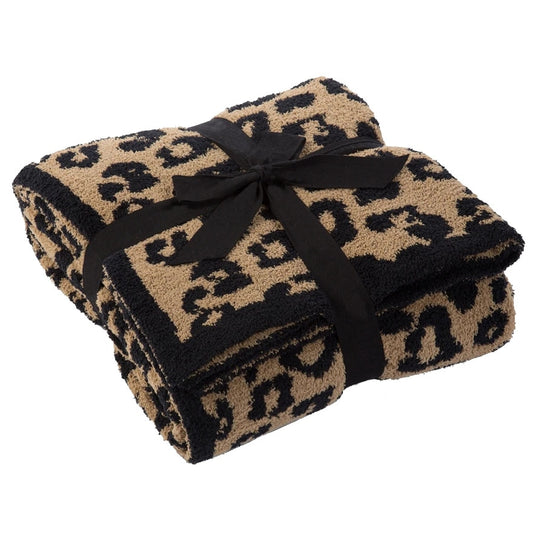 Leopard Print Throw Blanket