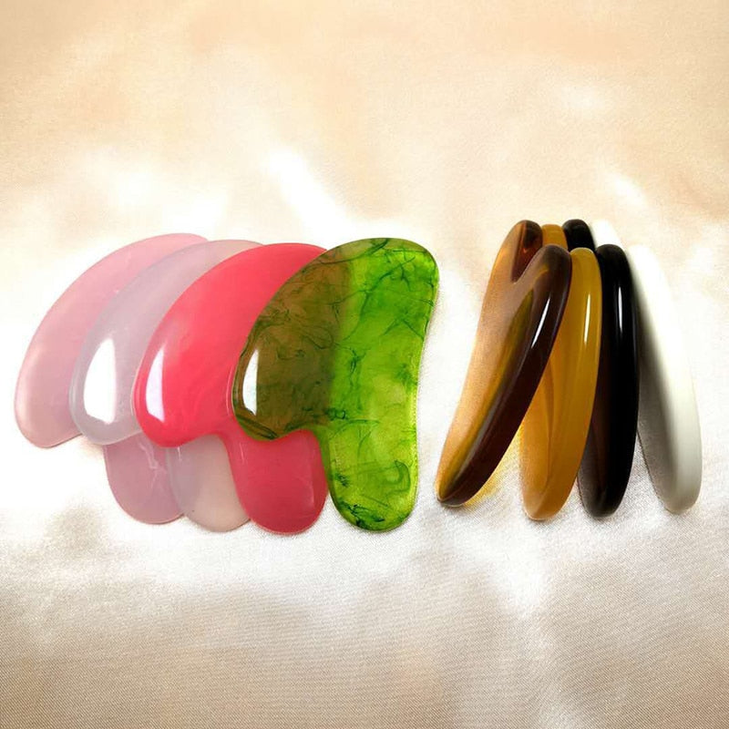 2pcs/set Face Massage Roller Guasha Board Gua Sha Scraper Face Lifting Up Wrinkle Remover Skin Care Tools